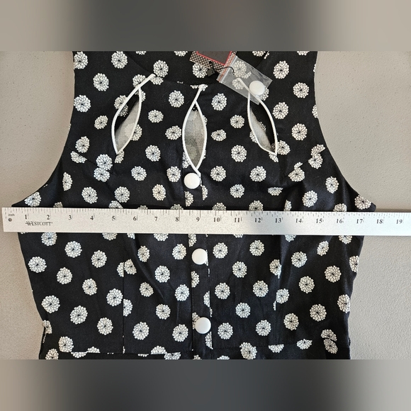 NWT Voodoo Vixen Polka Dot Pin-up Rockabilly Dress Size L - Picture 9 of 13